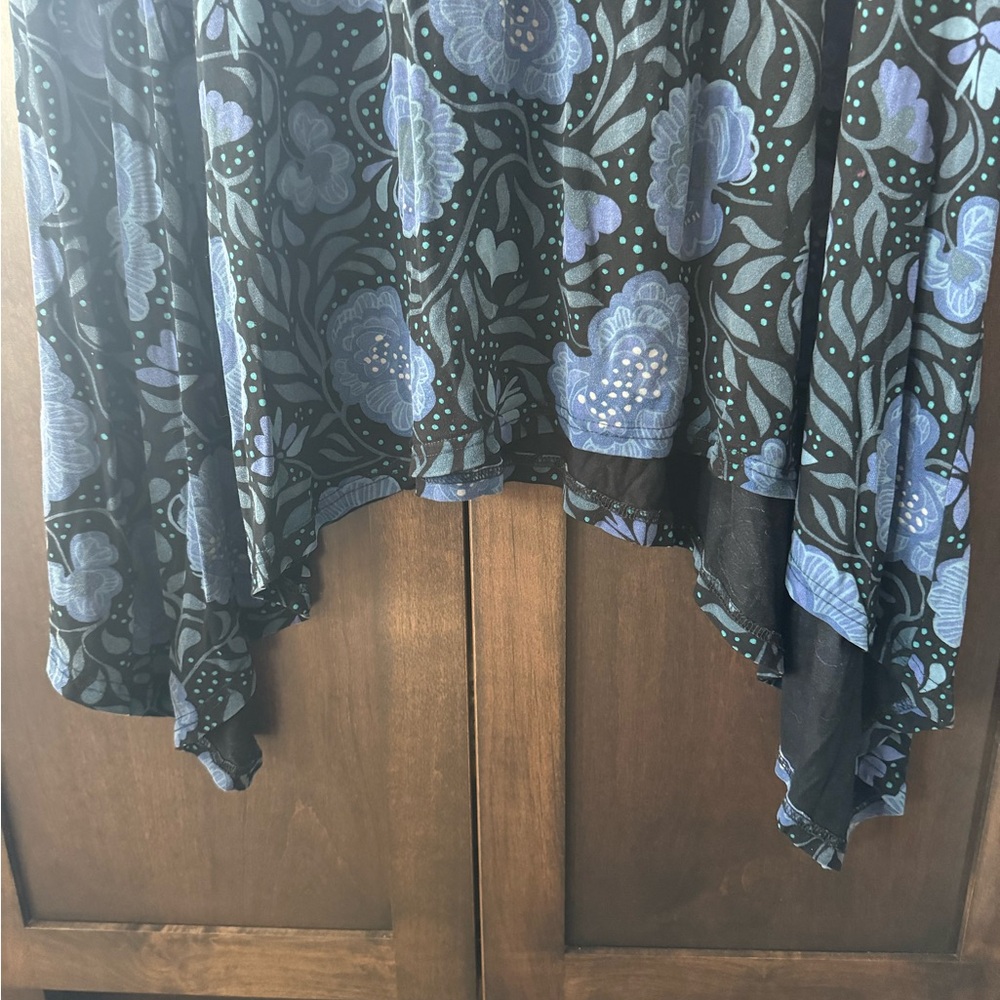 Gundrun Sjoden Boho Floral Asymmetrical Dress Long Sleeve XL - Picture 5 of 7